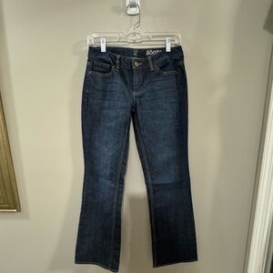 New York & Company Women's Dark Blue Boot Cut Jeans